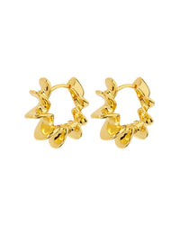 Dahlia Hoops- Gold View 1