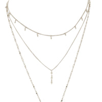 Evil Eye Fringe Bodychain- Silver View 2