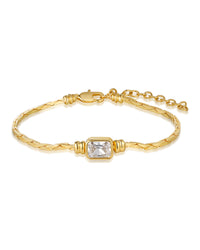 The Camille Chain Bracelet- Gold View 1