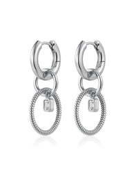 The Camille Multi Hoops- Silver View 1