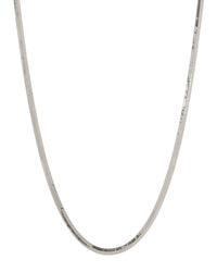 The Classique Herringbone Chain- Silver (Ships Late April) View 1