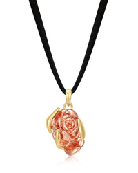 Rosa Pendant Necklace- Gold View 1