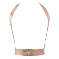Chainmaille Harness Bodychain- Rose Gold View 1