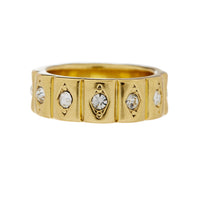 Evil Eye Cigar Ring- Gold View 1
