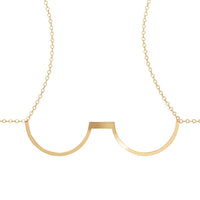 Metal Underwire Chain Bra- Gold View 1