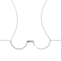 Metal Underwire Chain Bra- Silver View 1