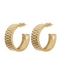 Timepiece Hoops- Gold