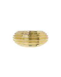 Wave Dome Ring- Gold View 1