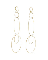 Whisper Wire Hoops- Gold View 2