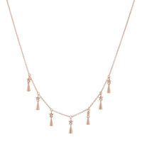 Celestial Shaker Necklace- Rose Gold View 1