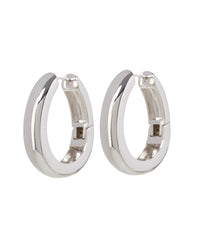 XL Carmella Huggies (31mm)- Silver View 1