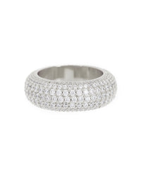 XL Pave Amalfi Ring- Silver View 1