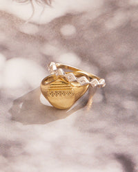 Marrakech Pinky Signet Ring- Rose Gold View 3