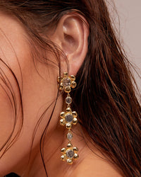 Flora Drop Earrings- Rose Gold View 2
