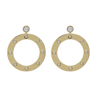 Adona Statement Hoops- Gold View 1