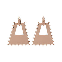 Zeppelin Statement Hoops- Rose Gold