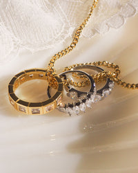 Marry Me Charm Necklace- Mixed Metals View 2