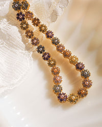 Daisy Studs Anklet- Silver View 3