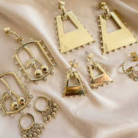 Zeppelin Statement Hoops- Gold View 4