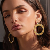 Adona Statement Hoops- Rose Gold View 3