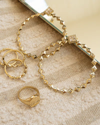 Diamond Kite Ring Stack- Rose Gold View 7
