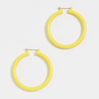 Rainbow Amalfi Hoops- Yellow View 4