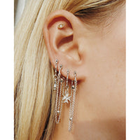Heli Hoop Huggies Set - Silver View 2