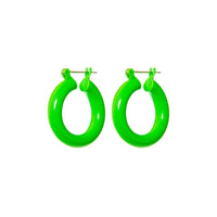 Rainbow Baby Amalfi Hoops- Neon Green View 1