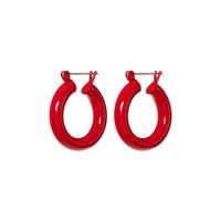 Rainbow Baby Amalfi Hoops- Red View 1