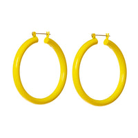 Rainbow Amalfi Hoops- Yellow View 1