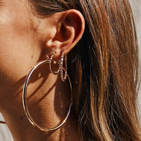 Verona Hoops- Rose Gold View 3