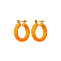 Rainbow Baby Amalfi Hoops- Neon Orange View 1