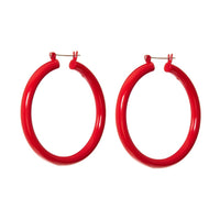 Rainbow Amalfi Hoops- Red View 1