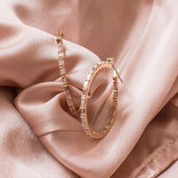 Verona Hoops- Rose Gold View 2