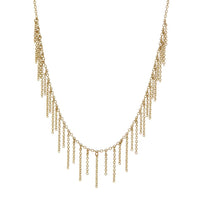 The Chain Fringe Necklace- Gold View 1