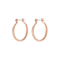 Baby Lucca Hoops- Rose Gold View 1