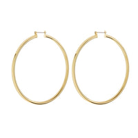 XL Amalfi Hoops- Gold View 1