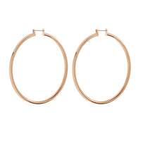 XL Amalfi Hoops- Rose Gold View 1