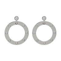 Adona Statement Hoops- Silver View 1