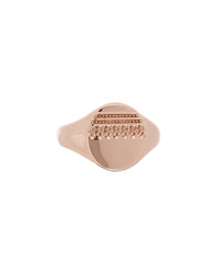 Marrakech Pinky Signet Ring- Rose Gold