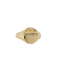 Marrakech Pinky Signet Ring- Gold View 1