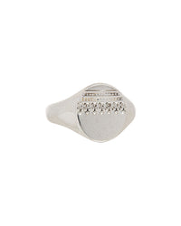 Marrakech Pinky Signet Ring- Silver View 1